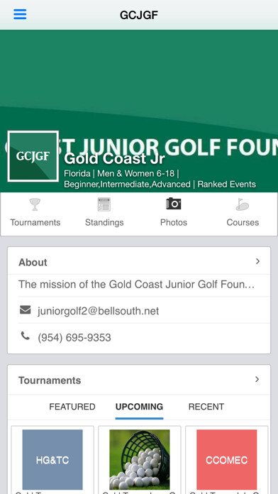 Emulate iPhone app Gold Coast Junior Golf using MyAndroid Emulate iPhone app Gold Coast Junior Golf using MyAndroid