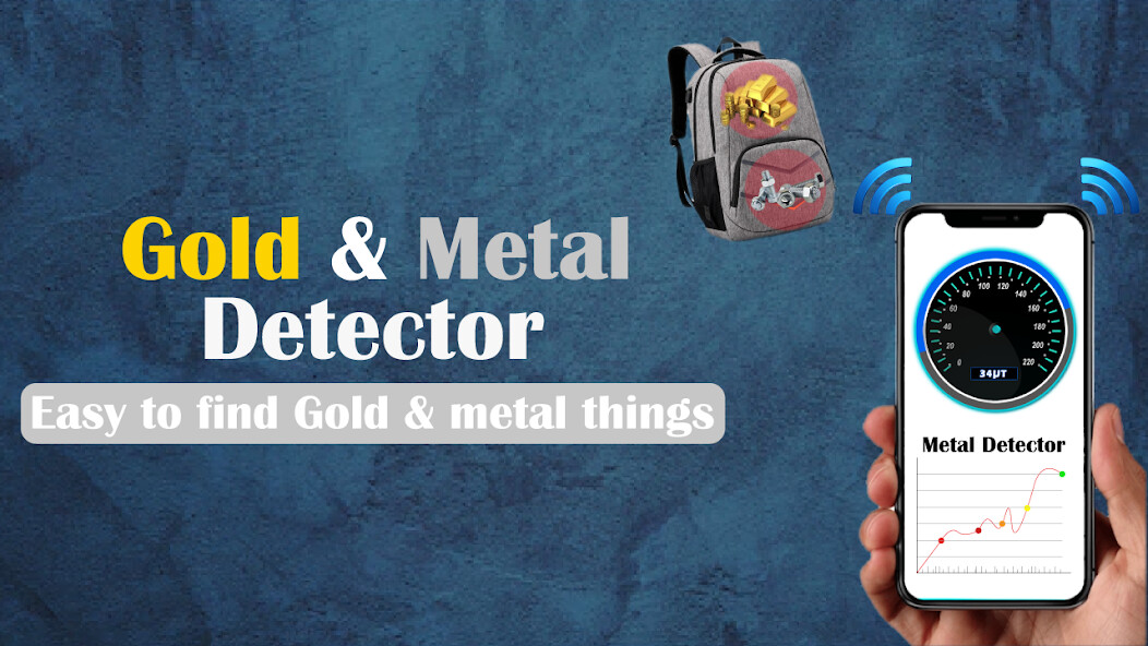 Run android online APK Gold Detector and Metal Detector 2020, Stud Finder from MyAndroid or emulate Gold Detector and Metal Detector 2020, Stud Finder using MyAndroid