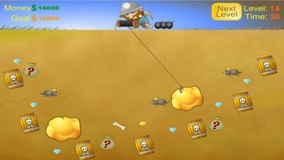 Emulate iPhone app Gold Digger HD using MyAndroid