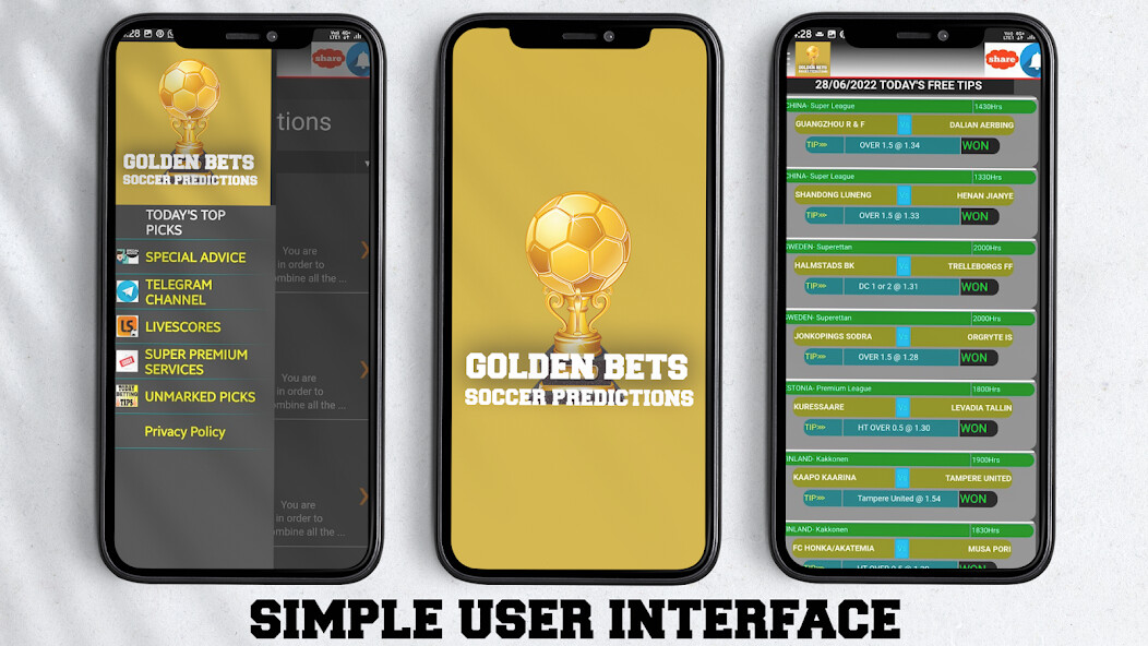 Run android online APK GoldenBets Soccer Predictions from MyAndroid or emulate GoldenBets Soccer Predictions using MyAndroid