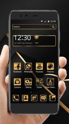 Emulate Android APK Golden Black Theme for P10