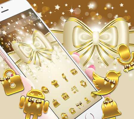 Emulate Android APK Golden Bowknot Elegant Theme Emulate Android APK Golden Bowknot Elegant Theme