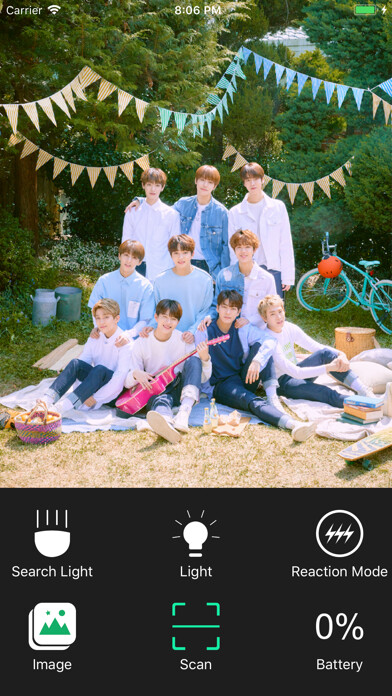 Emulate iPhone app Golden Child Light Stick using MyAndroid