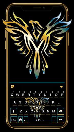 Run android online APK Golden Eagle Keyboard Background from MyAndroid or emulate Golden Eagle Keyboard Background using MyAndroid