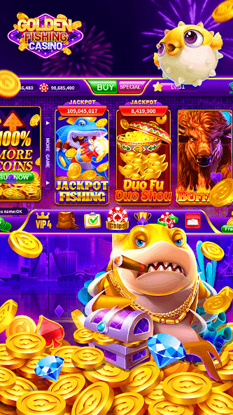 Run android online APK Golden Fishing Slots Casino from MyAndroid or emulate Golden Fishing Slots Casino using MyAndroid