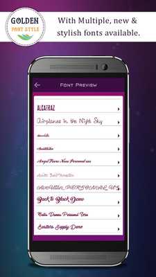 Emulate Android APK Golden Font Style Emulate Android APK Golden Font Style