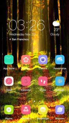 Emulate Android APK Golden Forests Best Theme