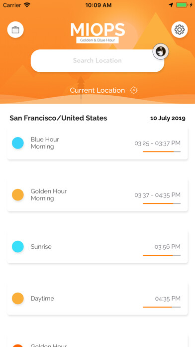 Emulate iPhone app Golden Hour & Blue Hour using MyAndroid