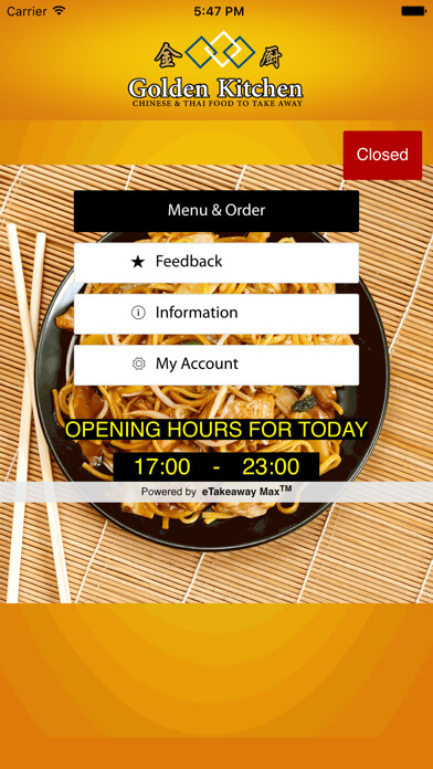 Emulate iPhone app Golden Kitchen Coventry using MyAndroid Emulate iPhone app Golden Kitchen Coventry using MyAndroid