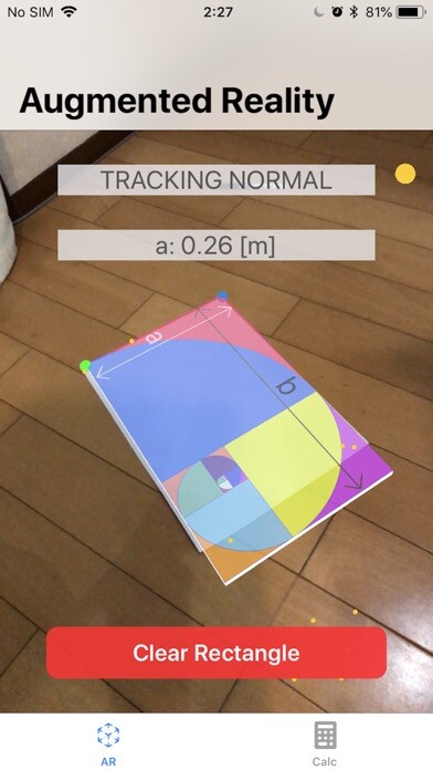 Emulate iPhone app Golden Ratio AR using MyAndroid Emulate iPhone app Golden Ratio AR using MyAndroid