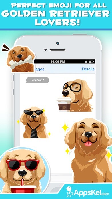Emulate iPhone app Golden Retriever Dog Emoji using MyAndroid Emulate iPhone app Golden Retriever Dog Emoji using MyAndroid