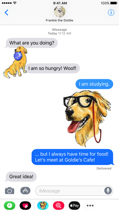 Emulate iPhone app Golden Retriever Illustrated Stickers using MyAndroid Emulate iPhone app Golden Retriever Illustrated Stickers using MyAndroid