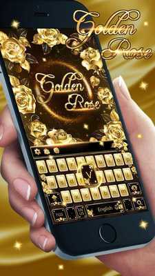 Emulate Android APK Golden rose diamond Keyboard