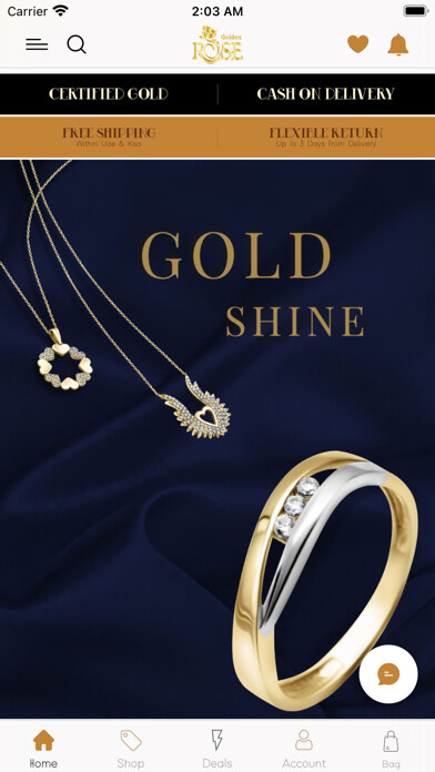 Emulate iPhone app Golden Rose Jewelry using MyAndroid Emulate iPhone app Golden Rose Jewelry using MyAndroid