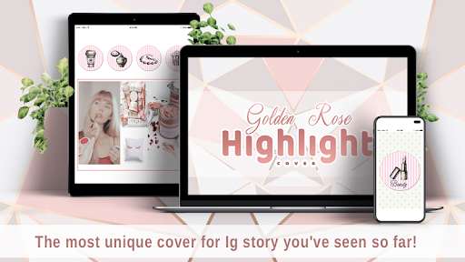 Run android online APK Golden Rose Pink Highlight Covers from MyAndroid or emulate Golden Rose Pink Highlight Covers using MyAndroid