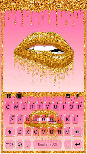 Run android online APK Golden Sexy Lips Keyboard Theme from MyAndroid or emulate Golden Sexy Lips Keyboard Theme using MyAndroid