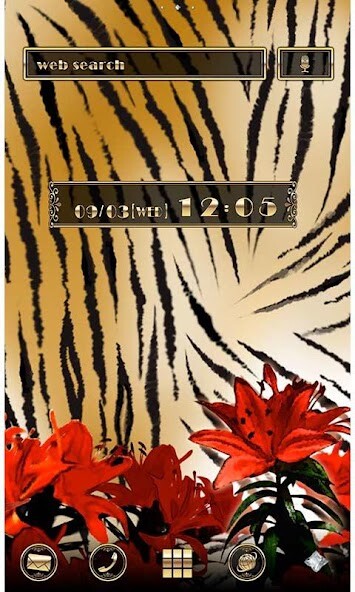 Run android online APK Golden Theme-Tiger, Lilies- from MyAndroid or emulate Golden Theme-Tiger, Lilies- using MyAndroid