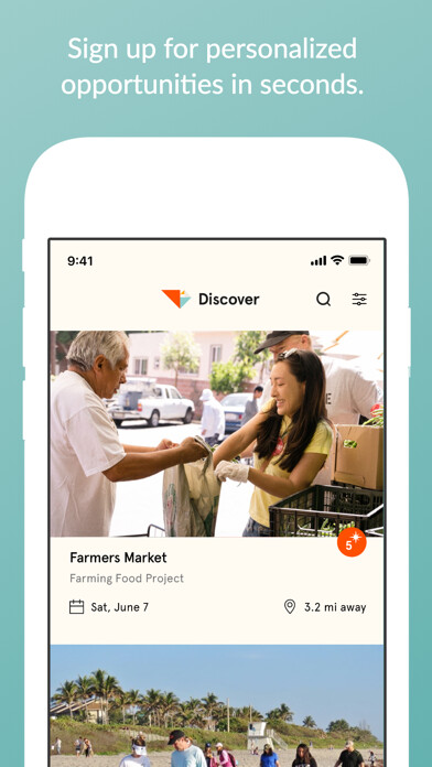 Emulate iPhone app Golden Volunteer Opportunities using MyAndroid