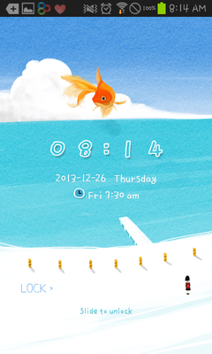 Emulate Android APK Goldfish go locker theme
