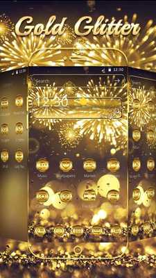 Emulate Android APK Gold Glitter Theme