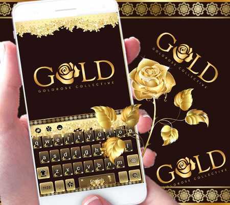 Emulate Android APK Gold Keyboard theme Gold Rose Emulate Android APK Gold Keyboard theme Gold Rose