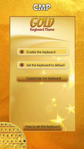 Emulate Android APK Gold Keyboard Theme Emulate Android APK Gold Keyboard Theme