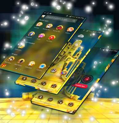 Emulate Android APK Gold Launcher Themes Emulate Android APK Gold Launcher Themes