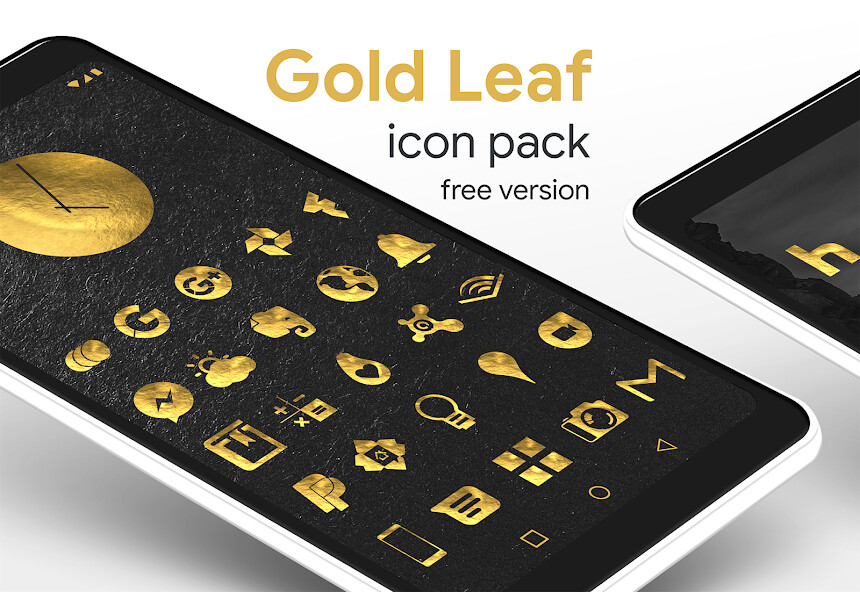 Run android online APK Gold Leaf - Icon Pack from MyAndroid or emulate Gold Leaf - Icon Pack using MyAndroid