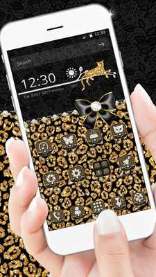 Emulate Android APK Gold Leopard Lace Theme