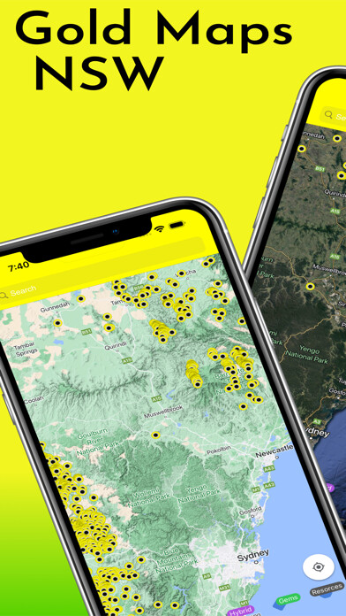 Emulate iPhone app Gold Maps NSW using MyAndroid