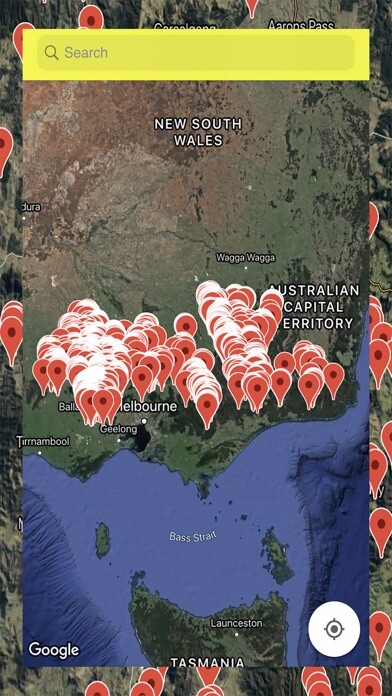 Emulate iPhone app Gold Maps VIC using MyAndroid