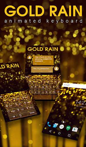 Emulate Android APK Gold Rain Animated Keyboard Emulate Android APK Gold Rain Animated Keyboard