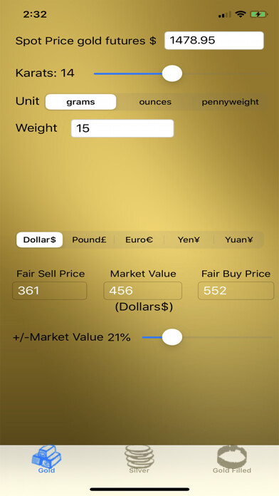 Emulate iPhone app Gold Silver Pricer using MyAndroid Emulate iPhone app Gold Silver Pricer using MyAndroid