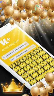 Emulate Android APK Gold Theme Keyboard