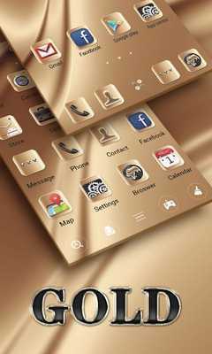 Emulate Android APK Gold V Launcher Theme Emulate Android APK Gold V Launcher Theme