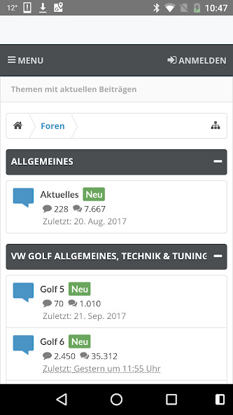 Run android online APK Golf6 Forum from MyAndroid or emulate Golf6 Forum using MyAndroid