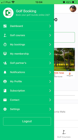Run android online APK Golf Booking from MyAndroid or emulate Golf Booking using MyAndroid