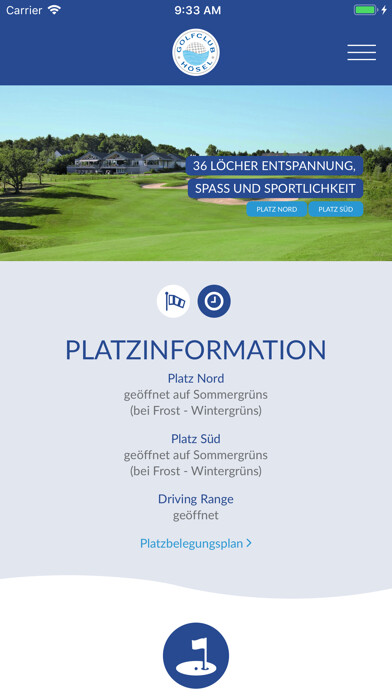 Emulate iPhone app Golfclub Hösel using MyAndroid Emulate iPhone app Golfclub Hösel using MyAndroid