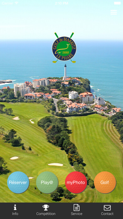 Emulate iPhone app Golf de Biarritz using MyAndroid