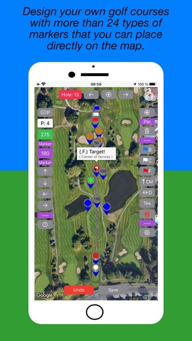 Emulate iPhone app Golf Design: GPS & Scorecard using MyAndroid