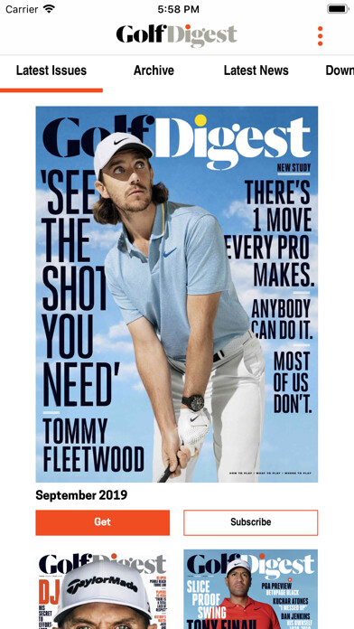Emulate iPhone app Golf Digest Magazine using MyAndroid Emulate iPhone app Golf Digest Magazine using MyAndroid