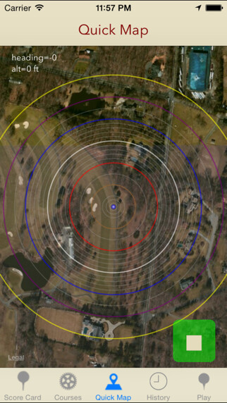 Emulate iPhone app Golf Distance using MyAndroid