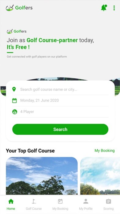 Emulate iPhone app Golfers Booking using MyAndroid Emulate iPhone app Golfers Booking using MyAndroid