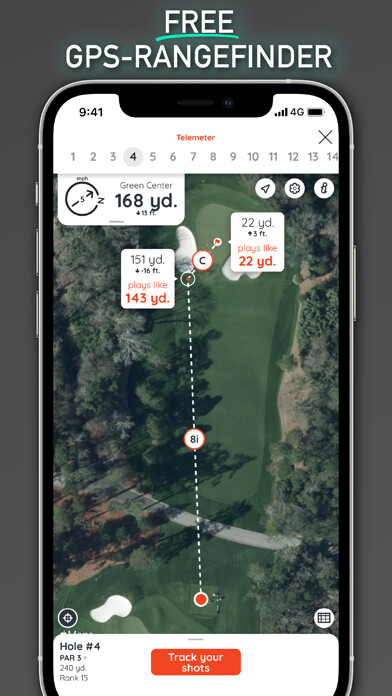 Emulate iPhone app Golf GPS - Hello Birdie using MyAndroid