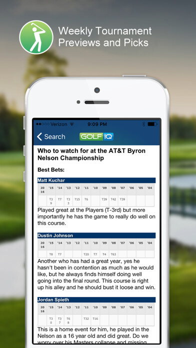 Emulate iPhone app GOLF IQ using MyAndroid