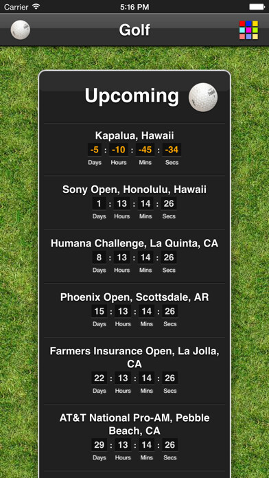 Emulate iPhone app Golf - Lite using MyAndroid