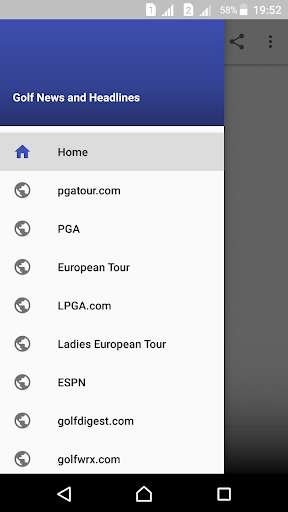 Run android online APK Golf News and Headlines from MyAndroid or emulate Golf News and Headlines using MyAndroid
