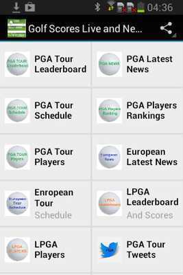 Emulate Android APK Golf News and Scores Emulate Android APK Golf News and Scores