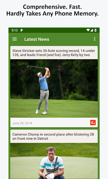 Emulate Android APK Golf News Emulate Android APK Golf News