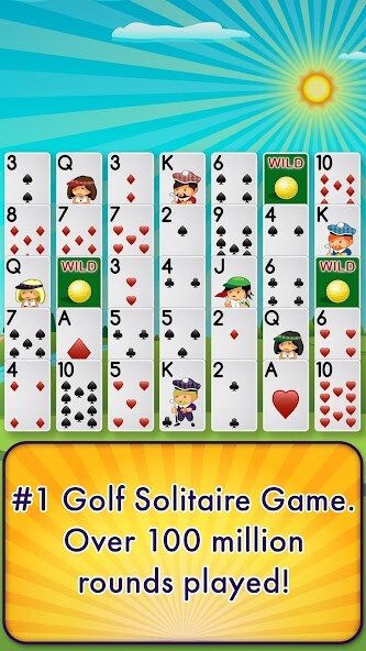 Emulate iPhone app Golf Solitaire Pro! using MyAndroid